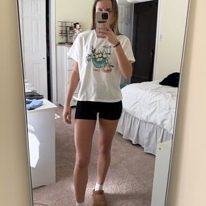 Abercrombie & Fitch White Graphic Tee